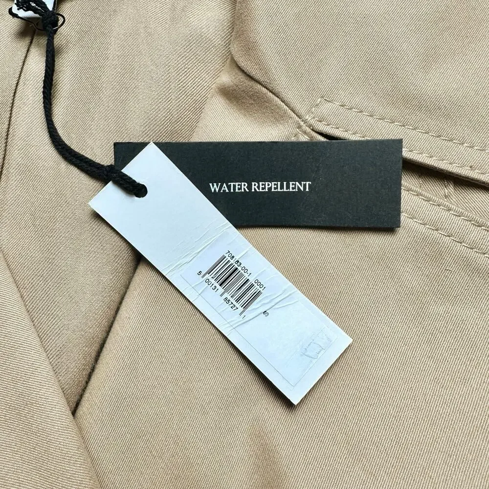 Banana Republic | Women | Beige Chic Cape Back Belted Short Trench Coat | Small - Picture 12 of 16